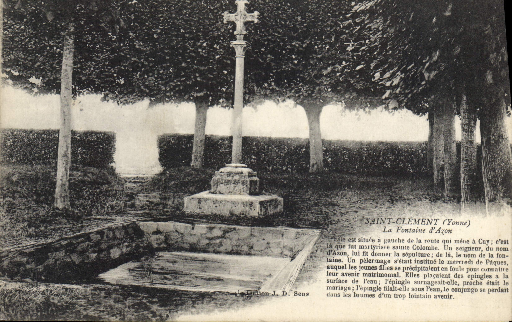 CPA Saint Clement Yonne La Fontaine d'Azon