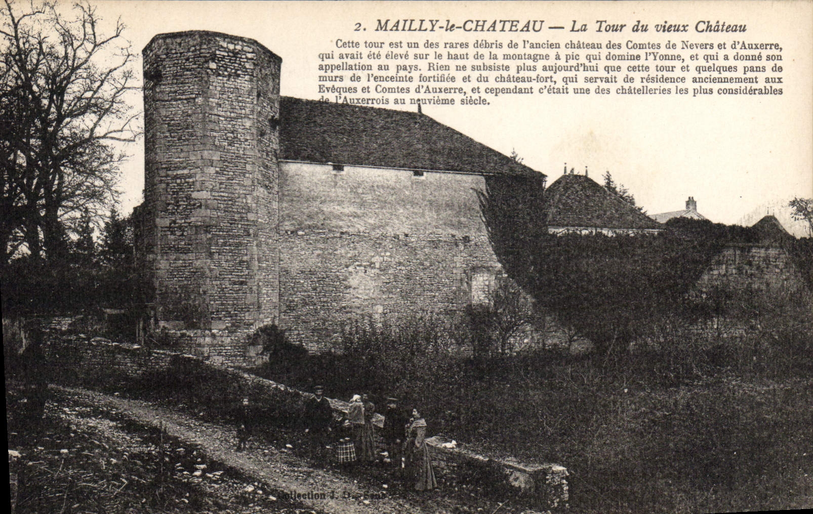 CPA Mailly le Chateau La Tour du vieux Chateau 