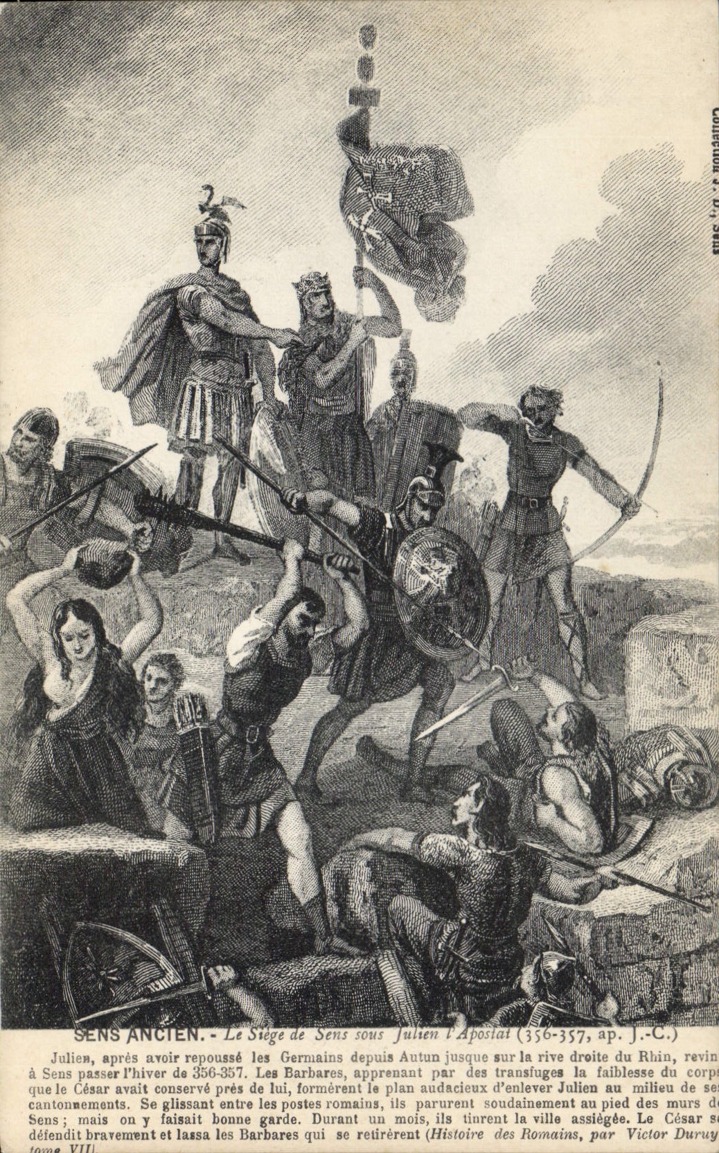 CPA Sens Ancien Le Siege de Sens sous Julien l'Apostat 