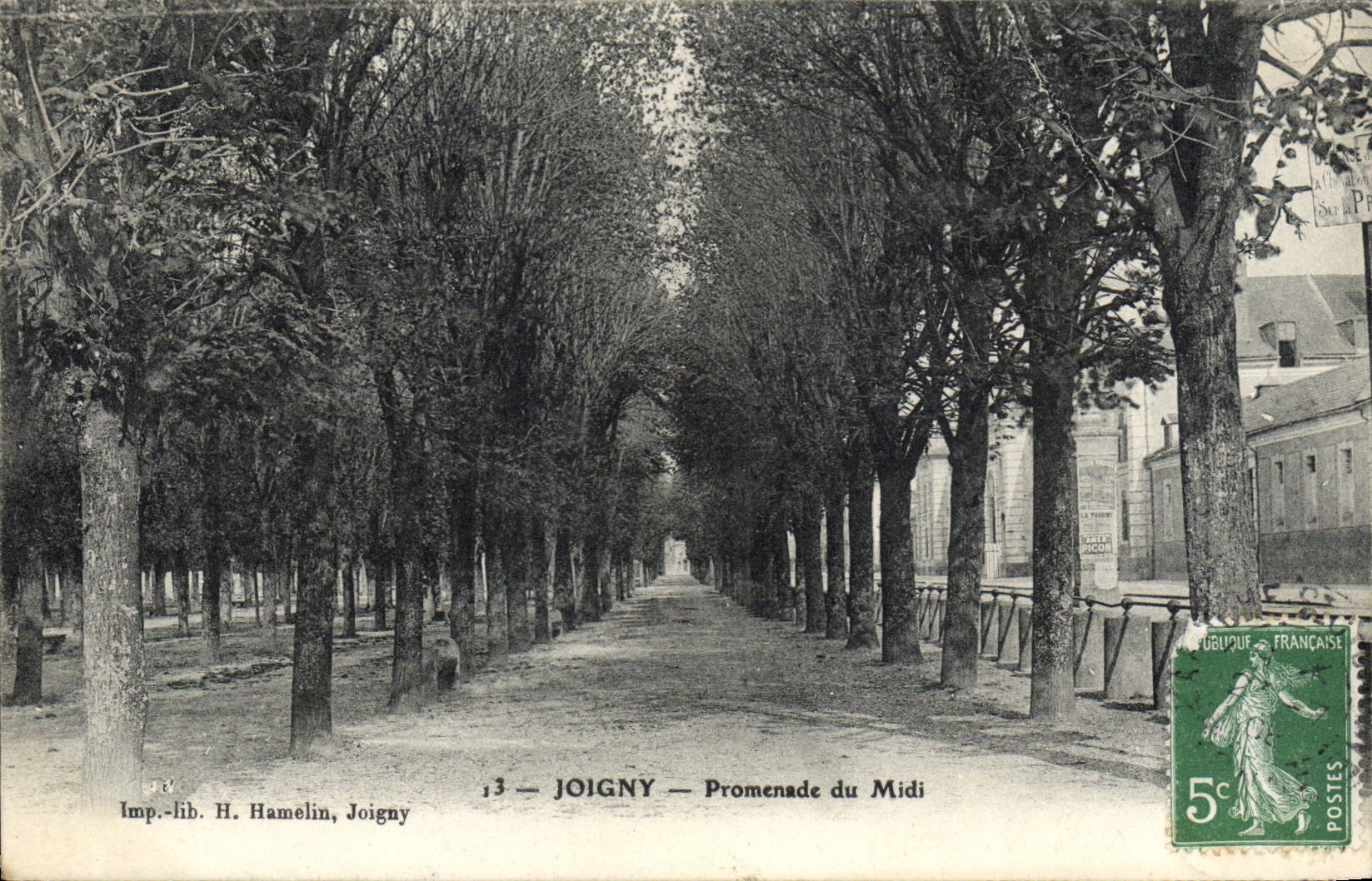 CPA Joigny Promenade du Midi 