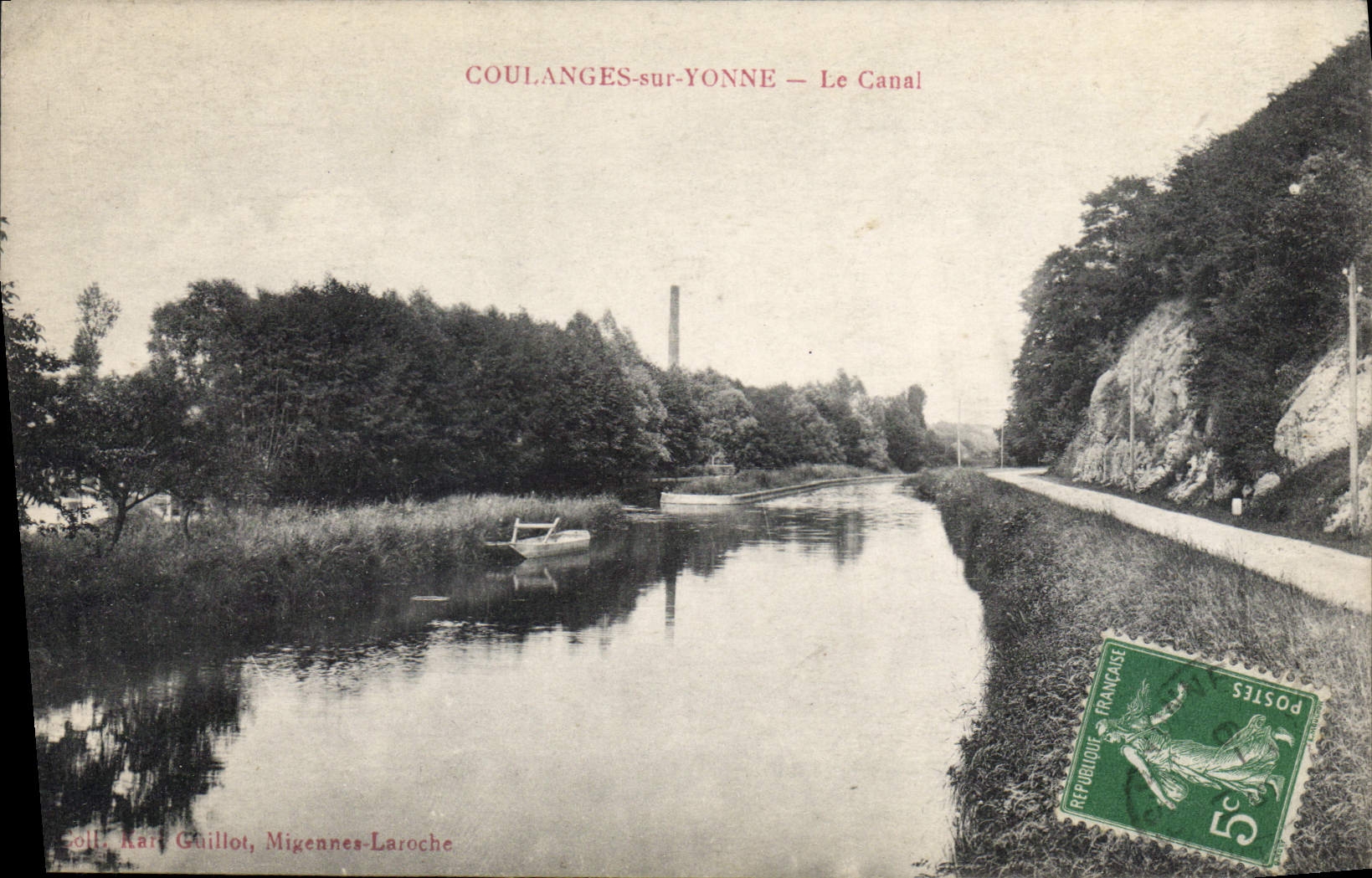 CPA Coulanges sur Yonne Le Canal