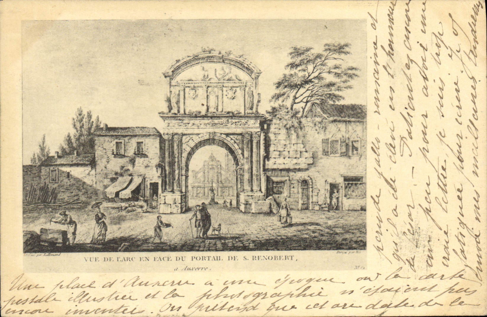 CPA Vue de larc en Pace de Portail de S Renorert 