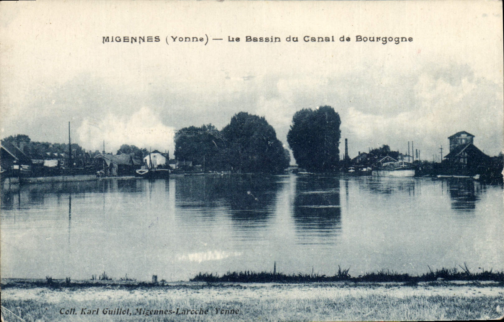 CPA Migennes Yonne le Bassin du Canal de Bourgogne