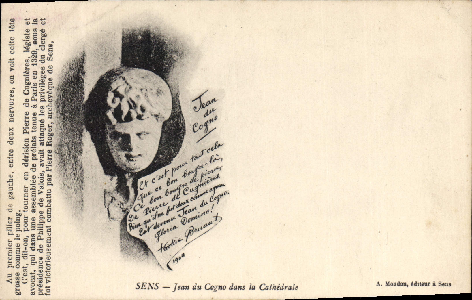 CPA Sens Jean au Cogno dans la Cathedrale 