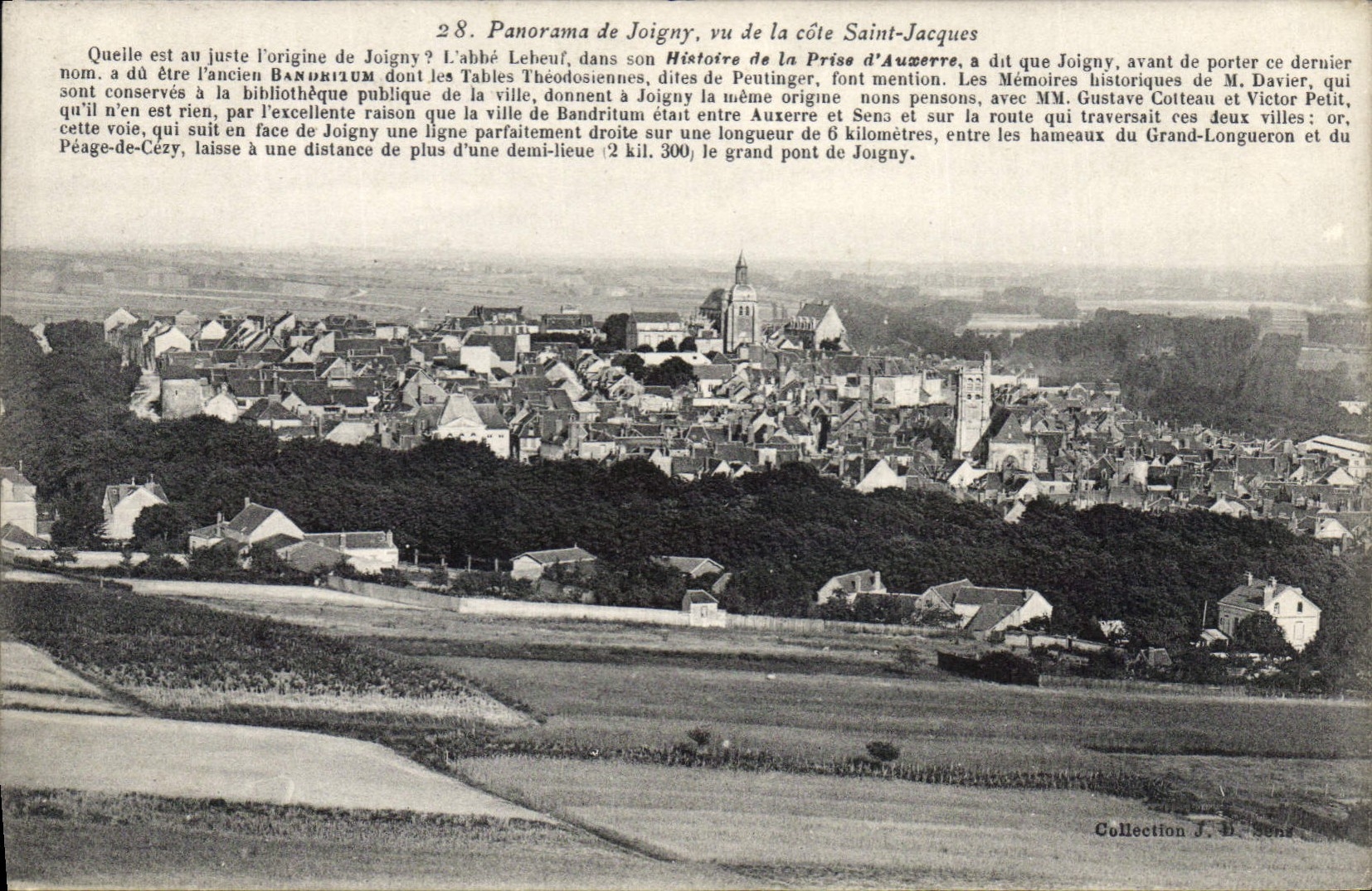 CPA Panorama de Joigny Vu de la cote Saint Jacques