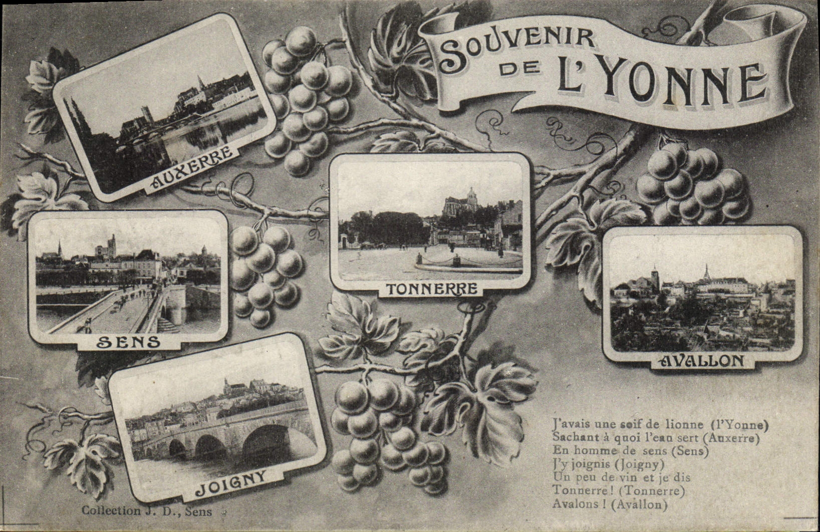 CPA Souvenir de l'Yonne 