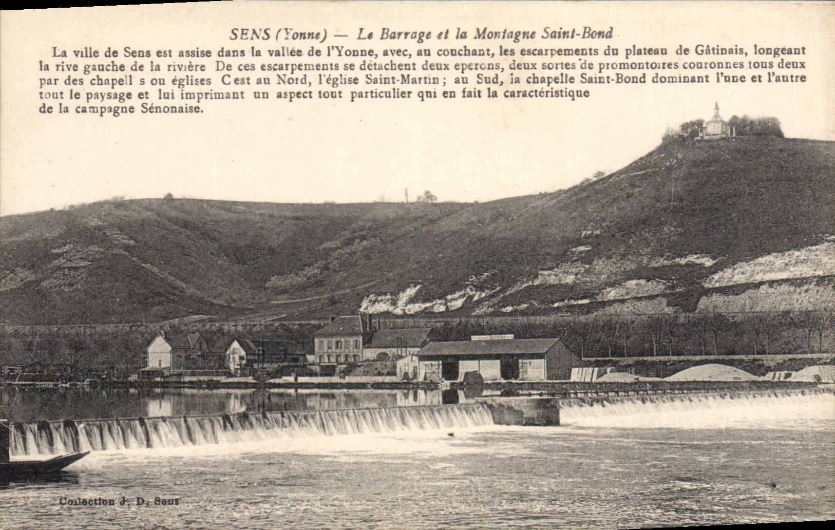 CPA Sens Yonne Le Barrage et la Montagne Saint Bond 