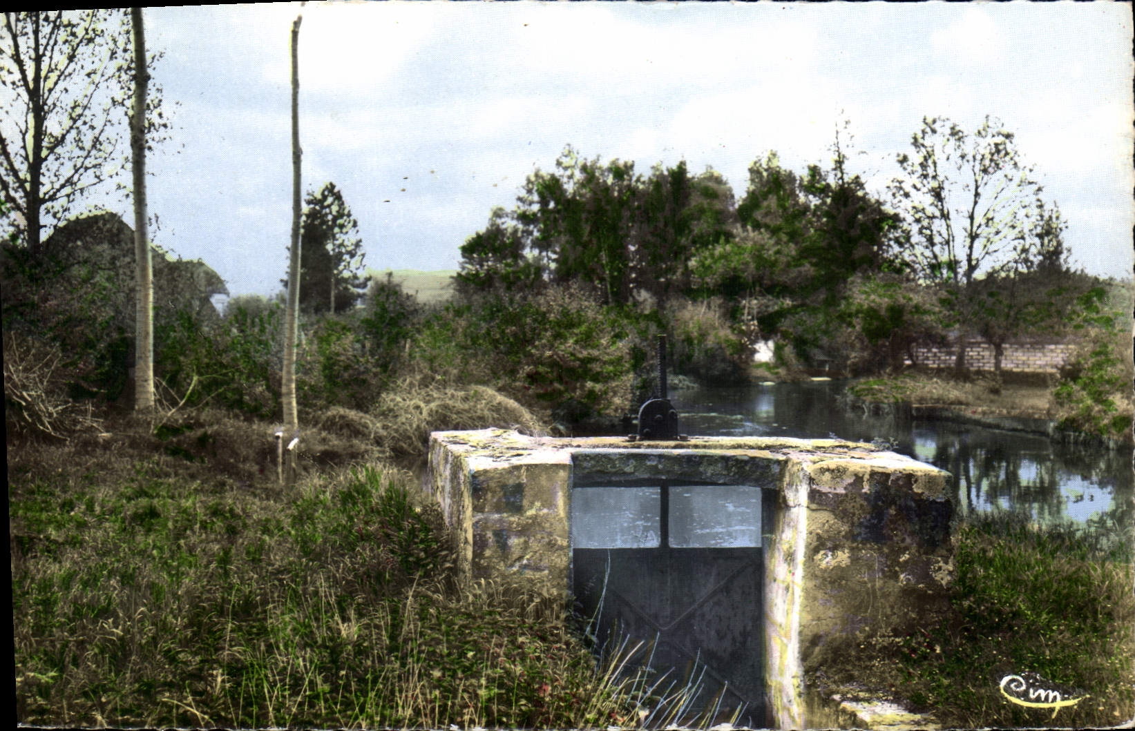 CPA Malay le Grand Yonne Vue d'eau sur la Vanne et le vanage du Ru de Mendereau 