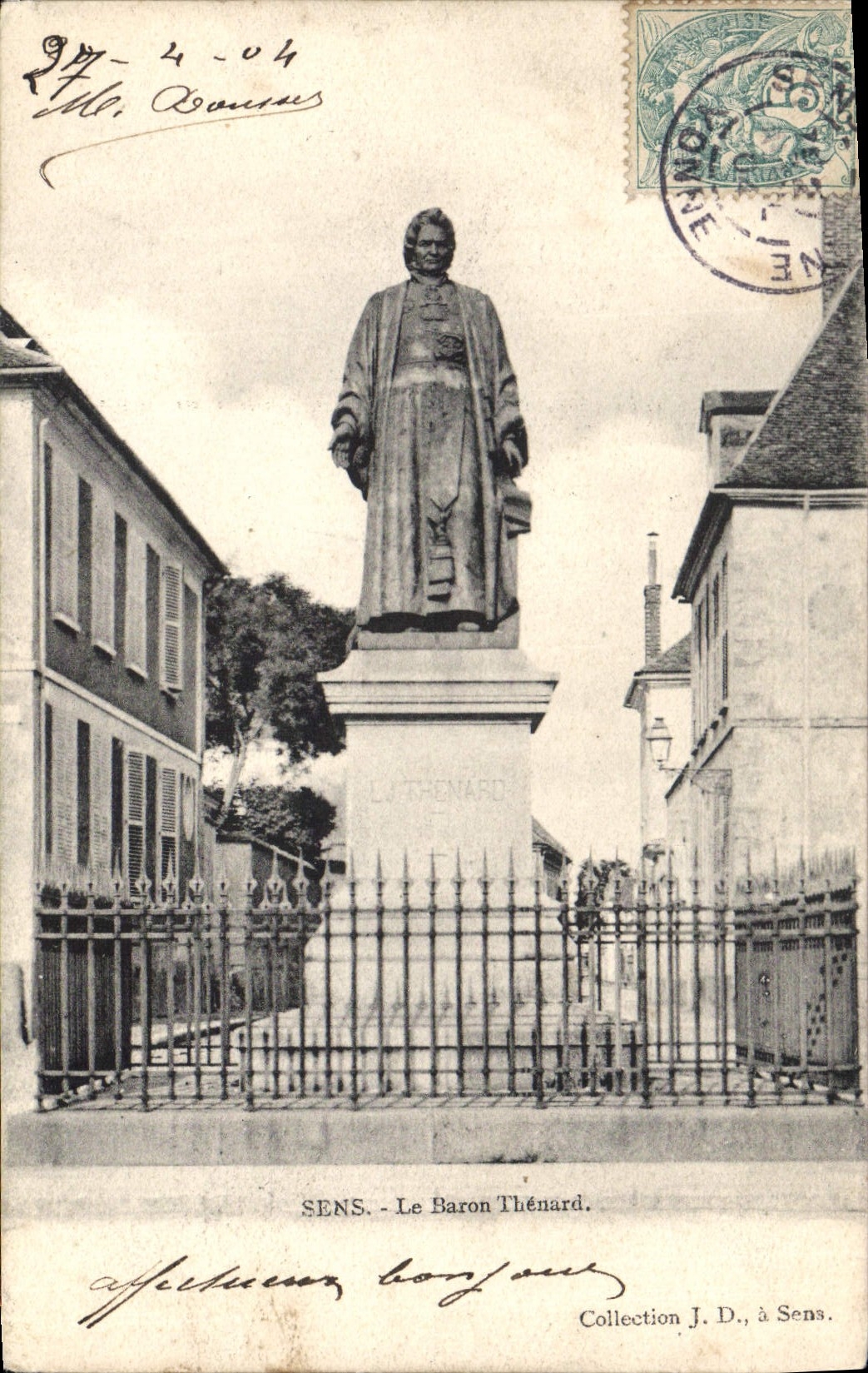 CPA Sens Le Baron Thenard 