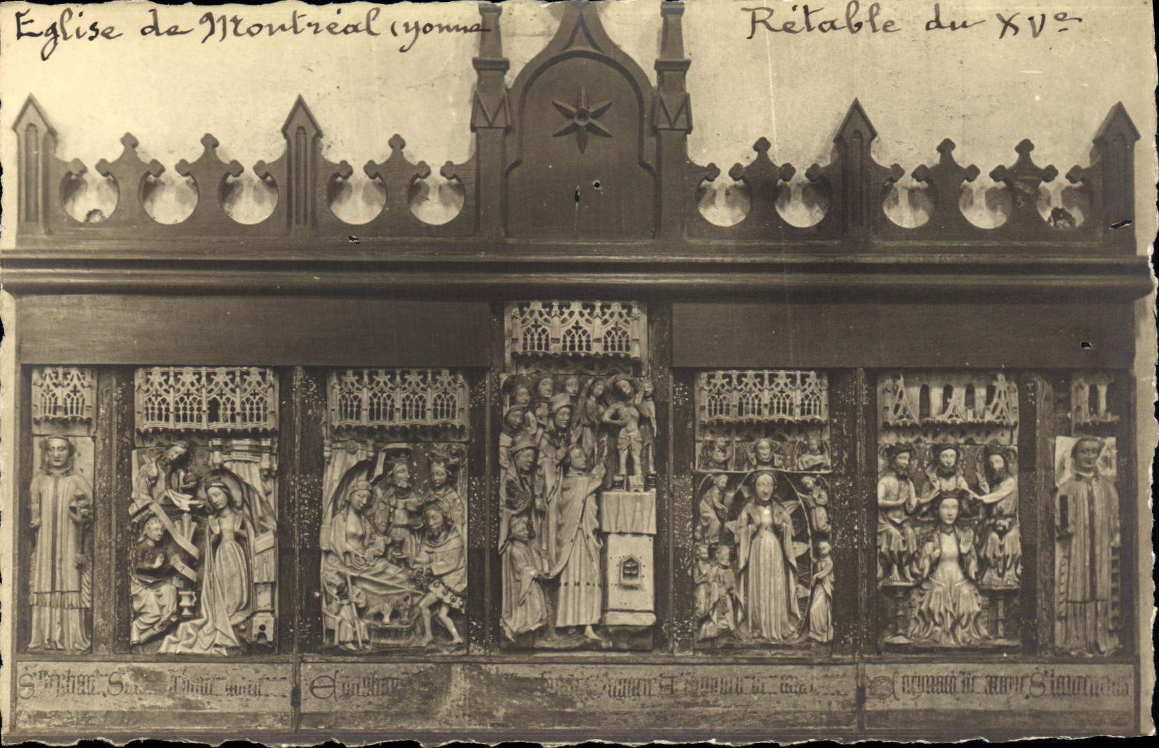 CPA Eglise de Montreal Yonne 