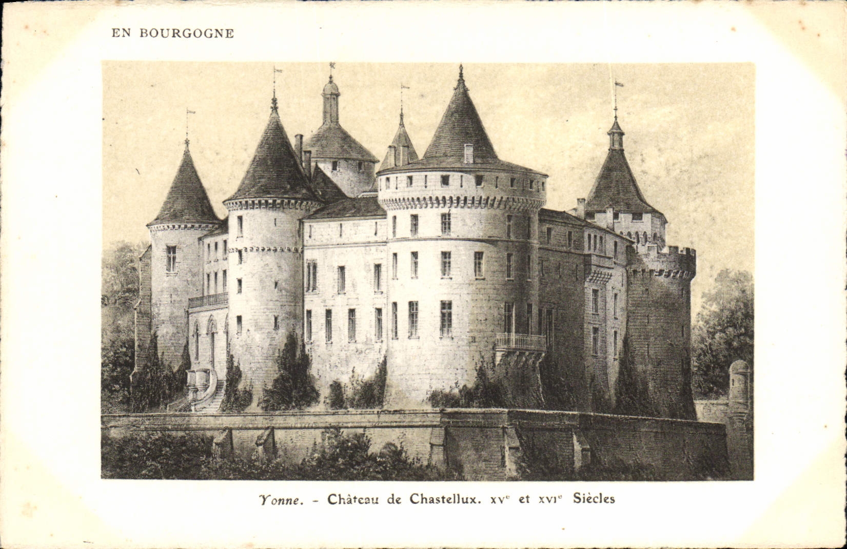 CPA Yonne Chateau de Chastellux