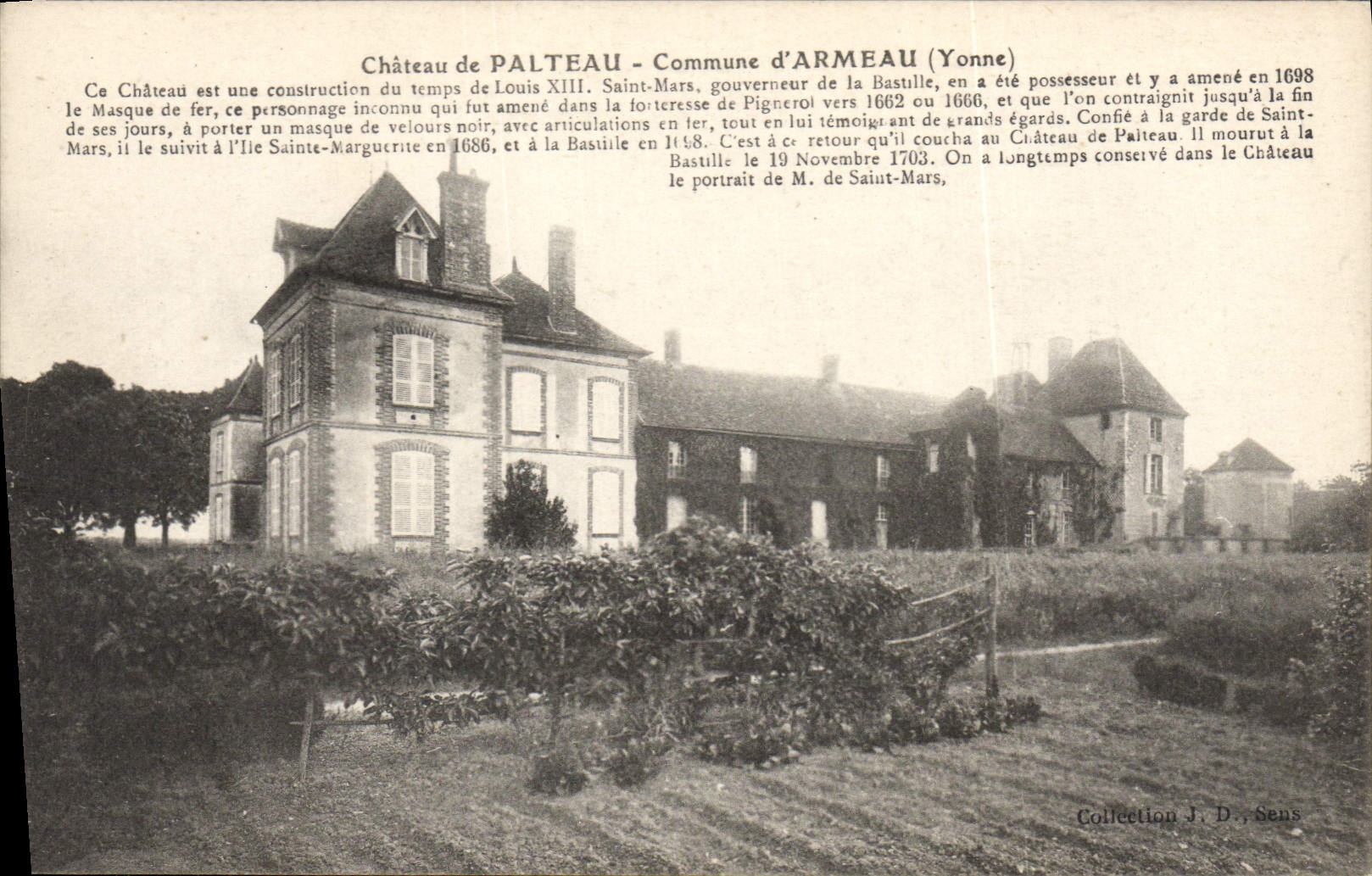 CPA Chateau de Palteau Commune d Armeau Yonne