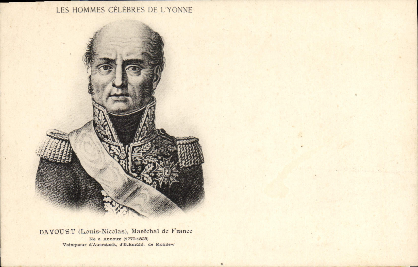 CPA Les Hommes Celebres de L'Yonne 