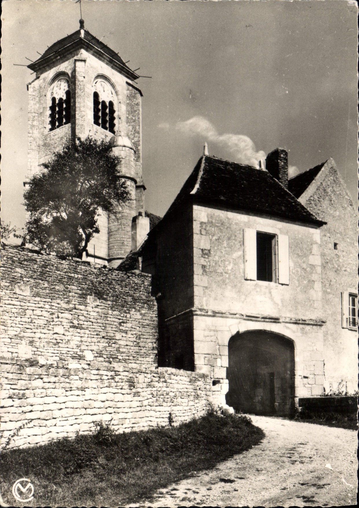 CPSM Chatel Censoir Yonne l'Eglise et la Vieille Porte 