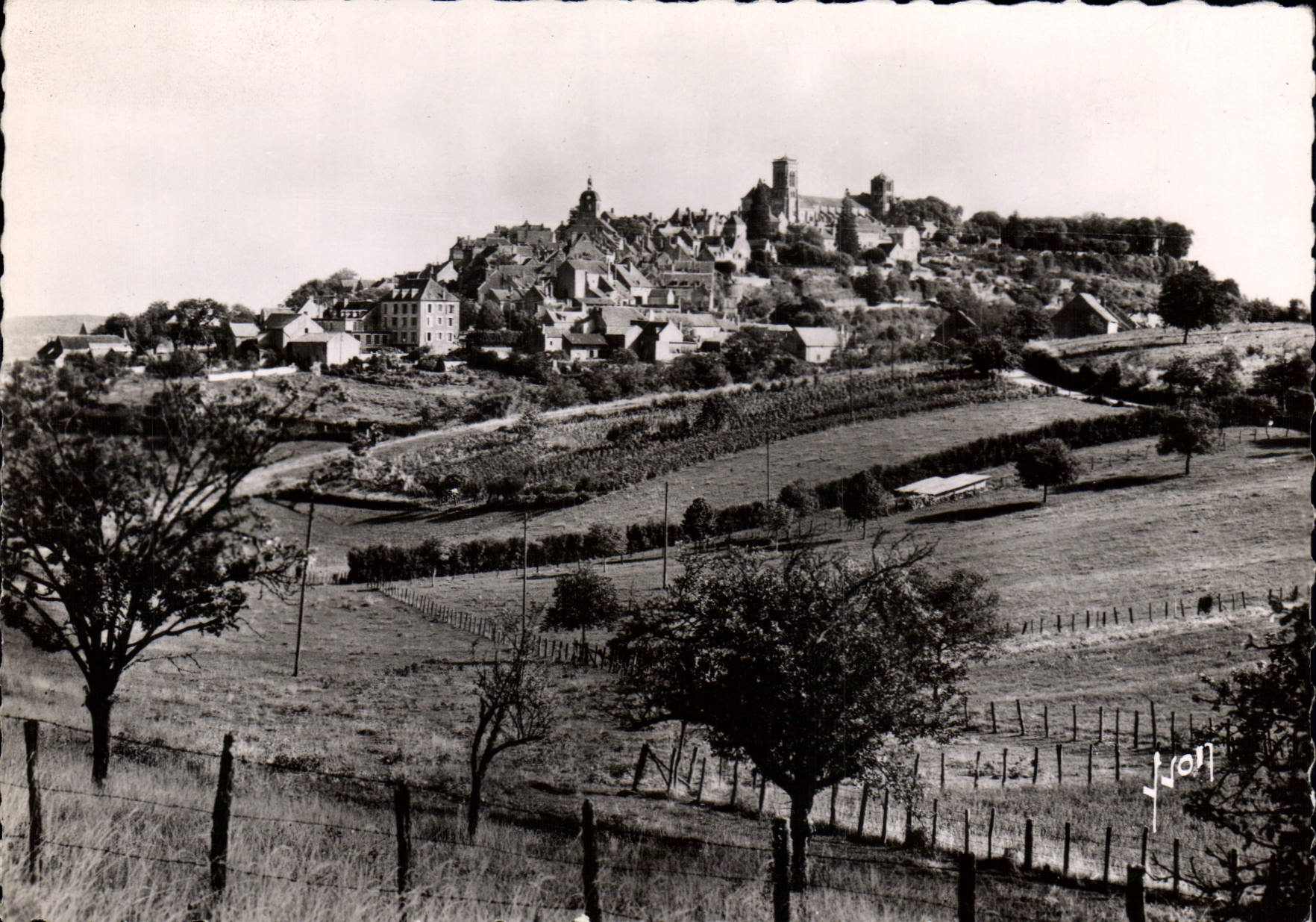 CPSM Vezelay Yonne vue generale Cote Sud Ouest 