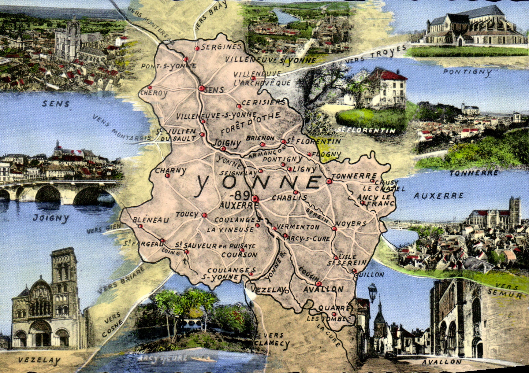 CPSM J'Avais une soif de l'Yonne 