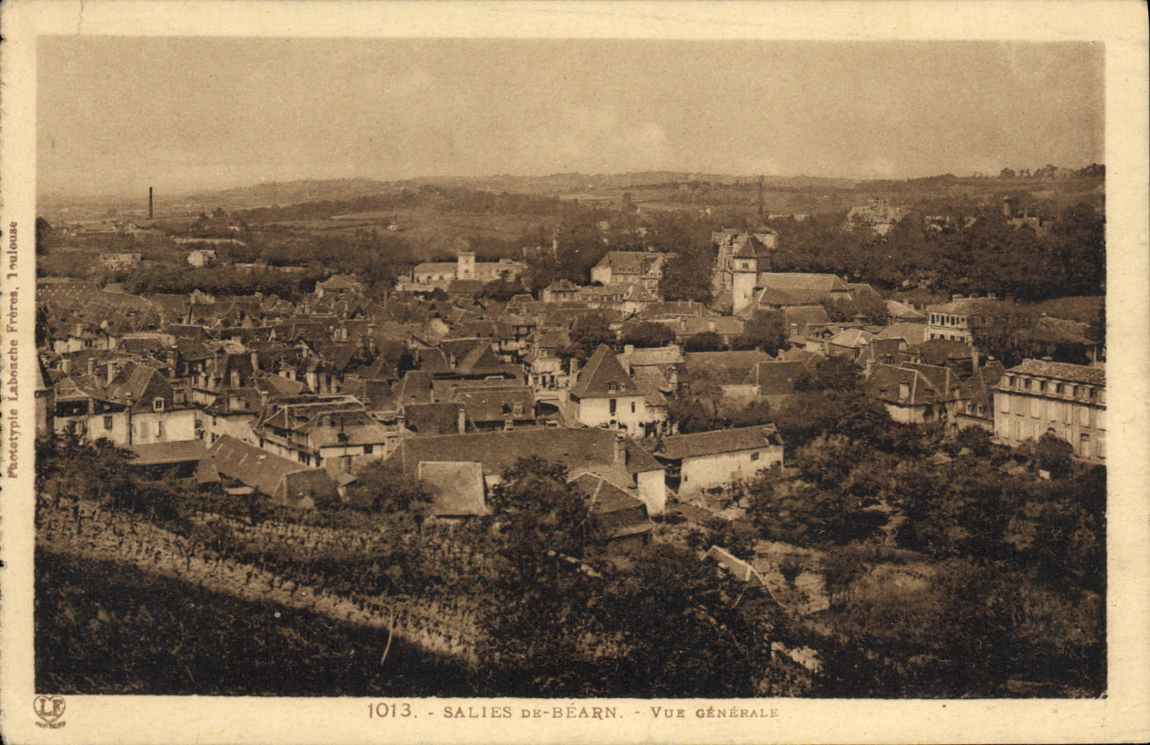 CPA Salies de Bearn vue generale