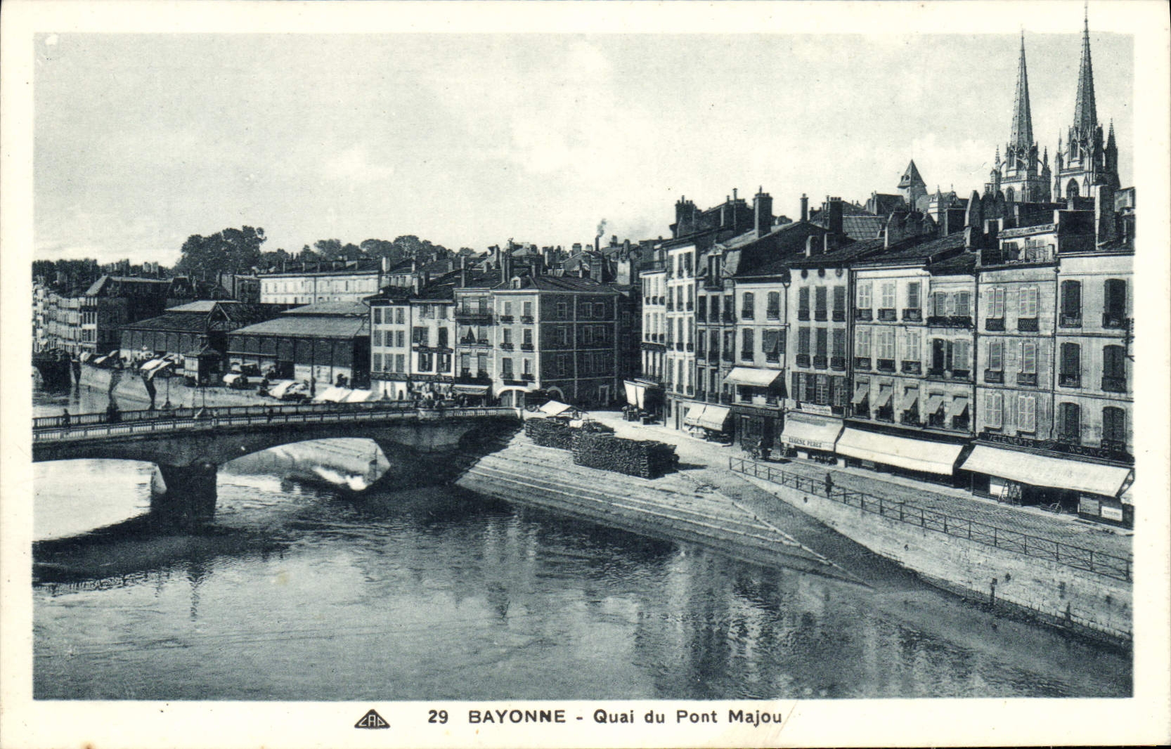 CPA Bayonne Quai du Pont Majou 
