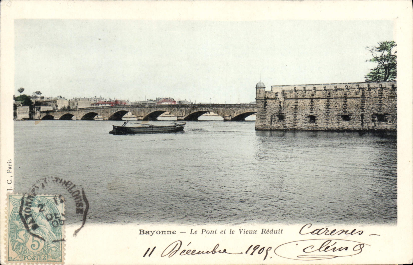 CPA Bayonne Le Pont et le Vieux Reduit 
