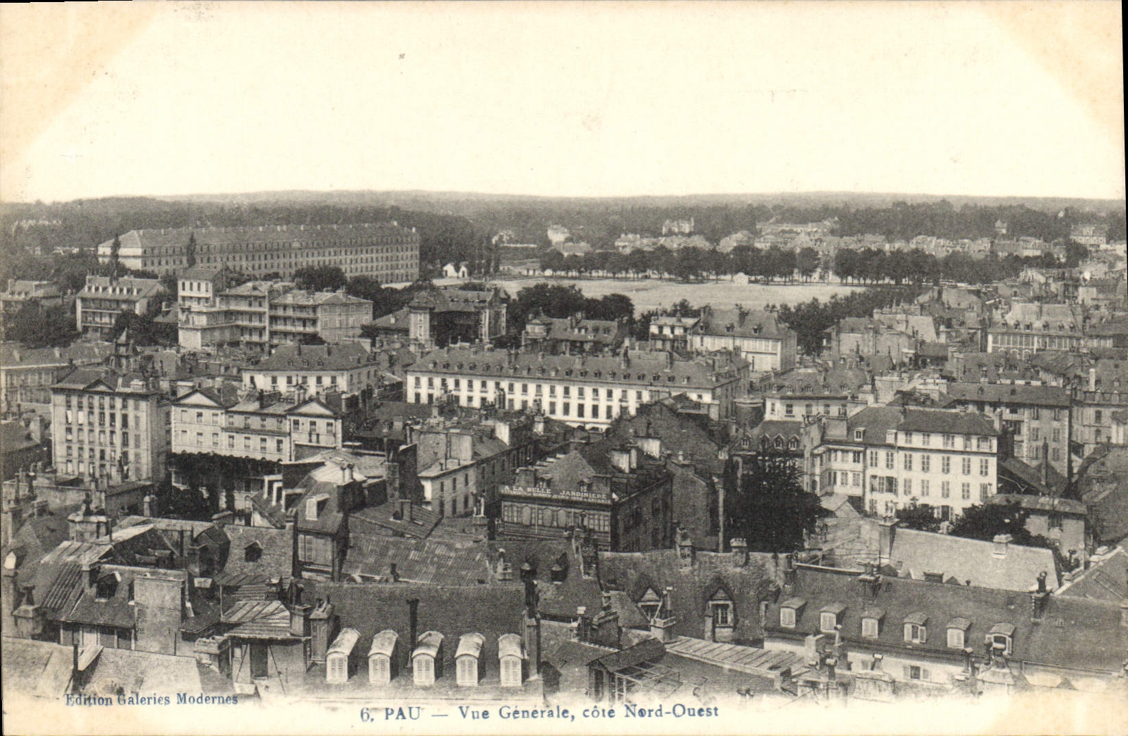 CPA Pau vue generale Cote Nord Ouest 