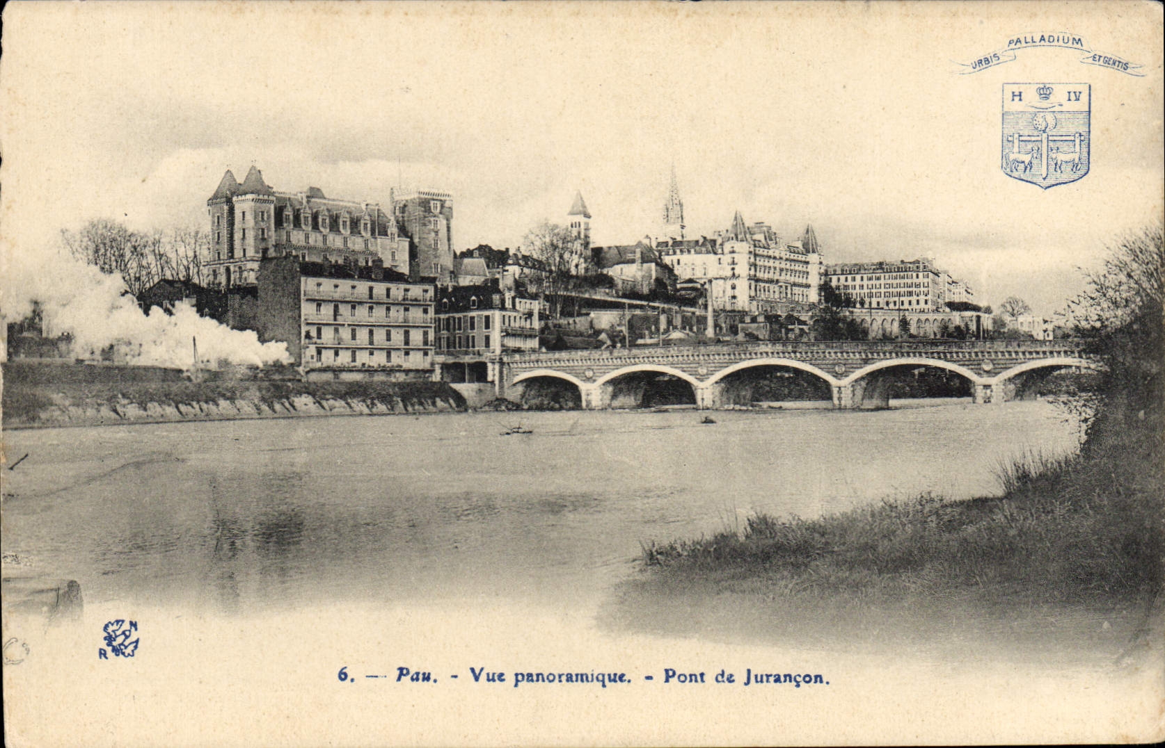 CPA Pau vue Panoramique Pont de Jurancon 