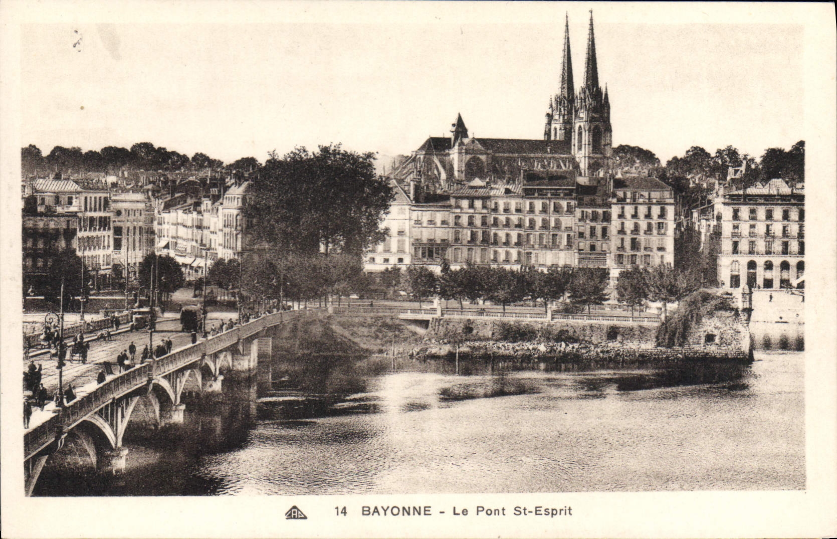 CPA Bayonne Le Pont St Esprit 