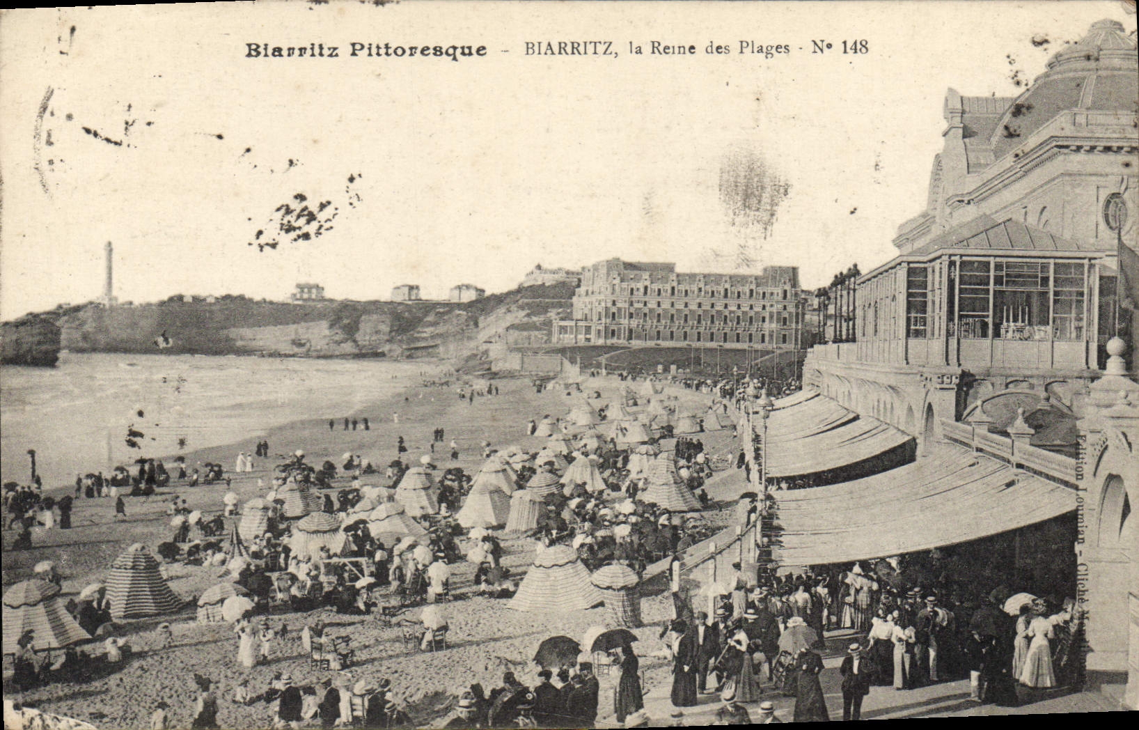 CPA Biarritz Pittoresque Biarritz la Reine des Plages