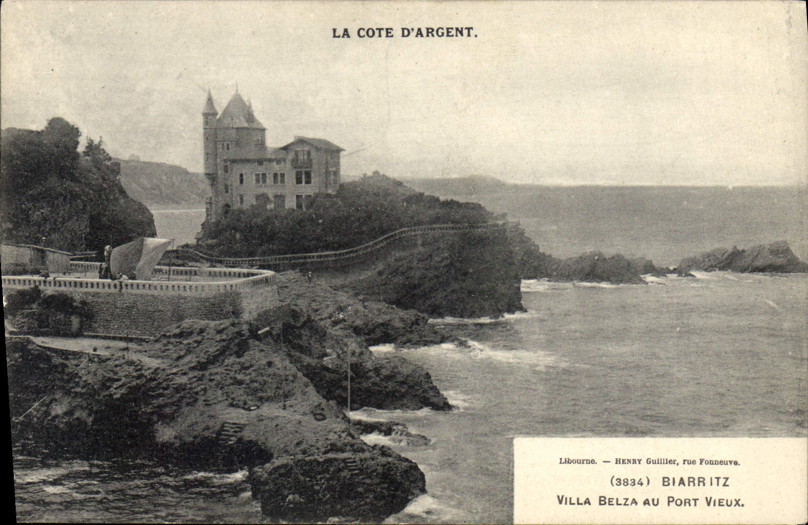 CPA La Cote d'Argent Biarritz Villa Belza au Port vieux
