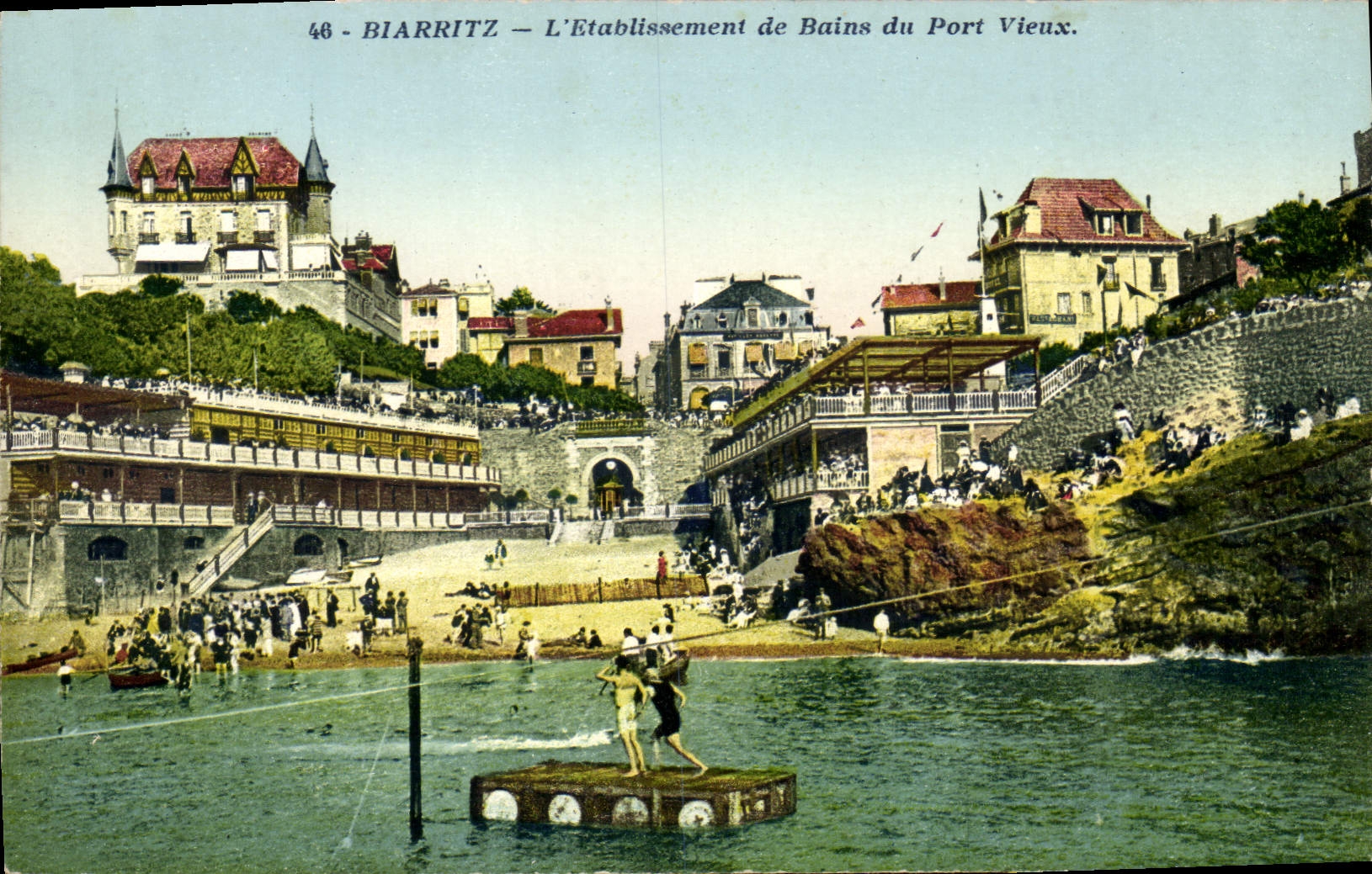 CPA Biarritz L'Etablissement de Bains du Port Vieux