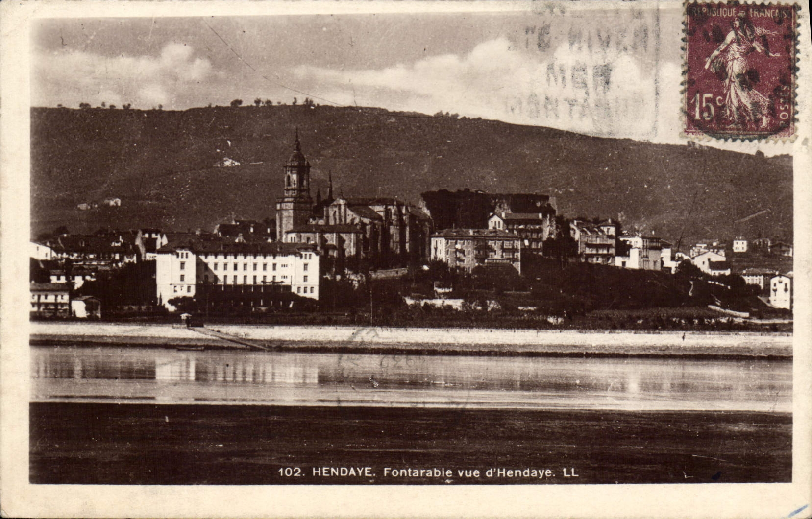 CPA Hendaye Fontarabie vue d'Hendaye 