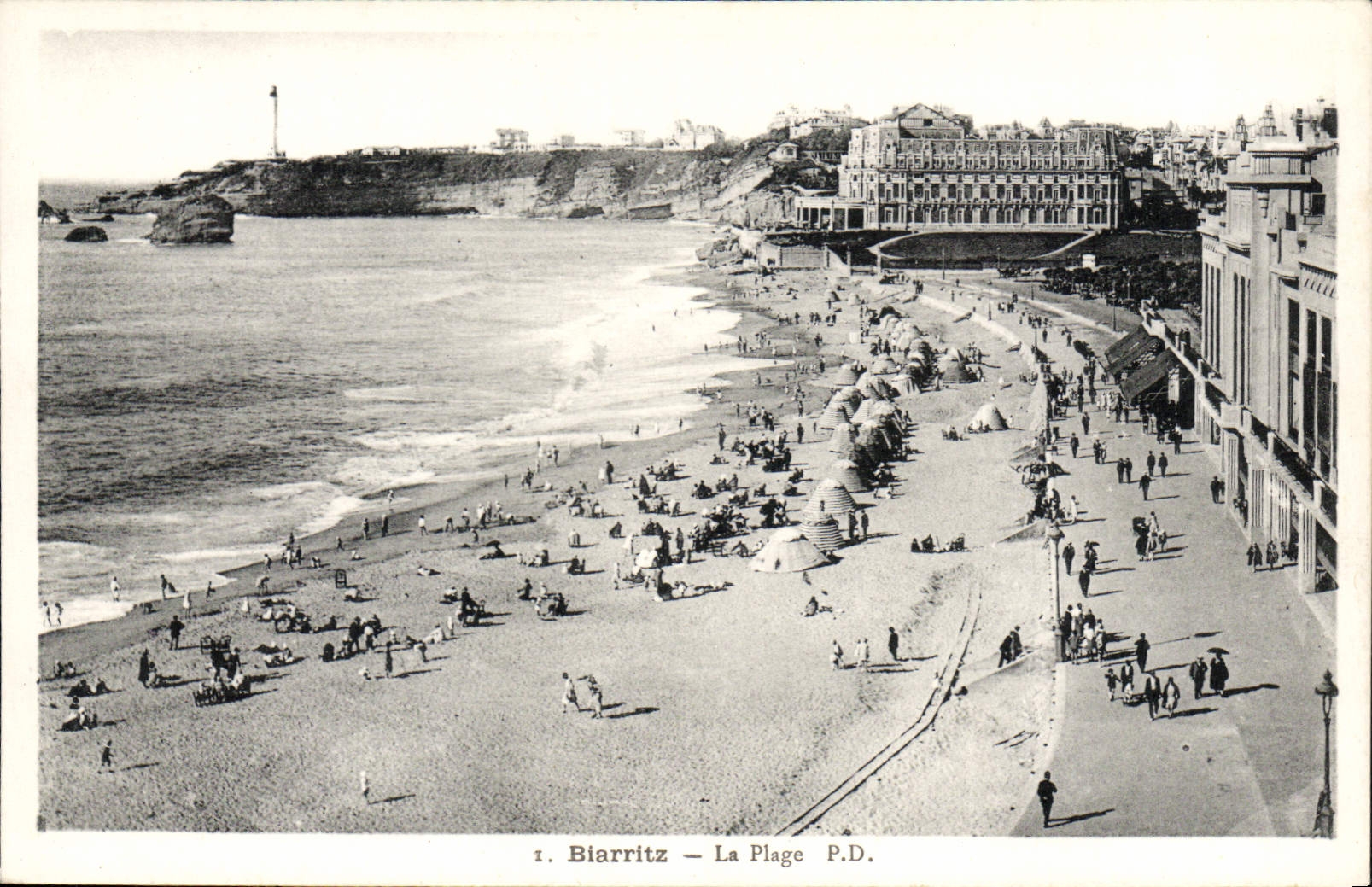 CPA Biarritz La Plage 