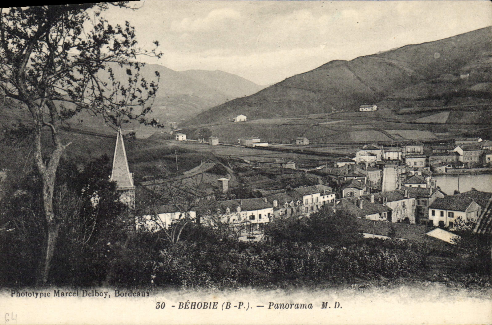 CPA Behobie Basses Pyrenees Panorama