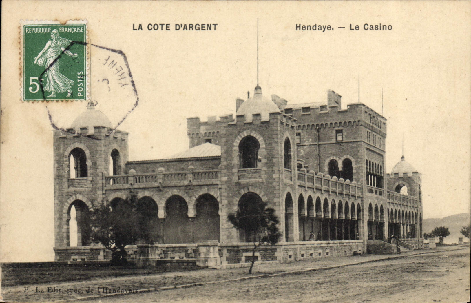 CPA La Cote d'Argent Hendaye Le Casino 