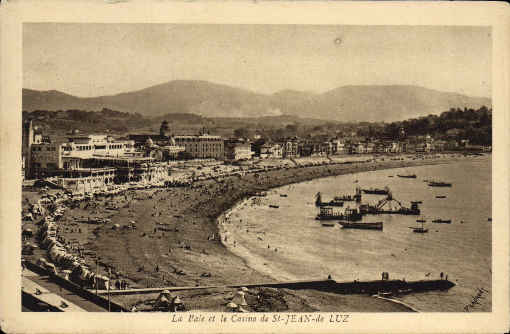 CPA La Bale et le Casino de St Jean de Luz