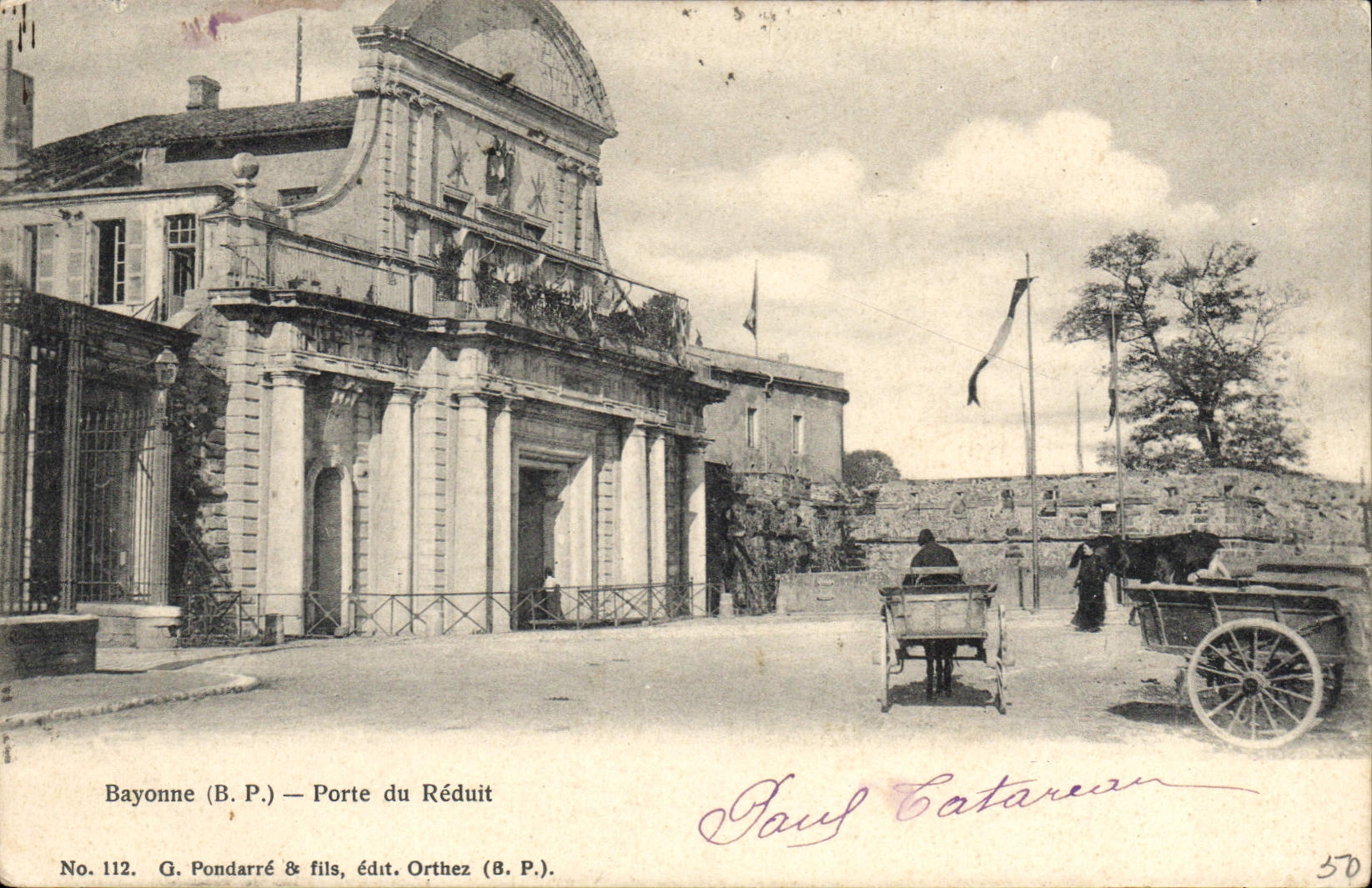CPA Bayonne B P Porte du Reduit 