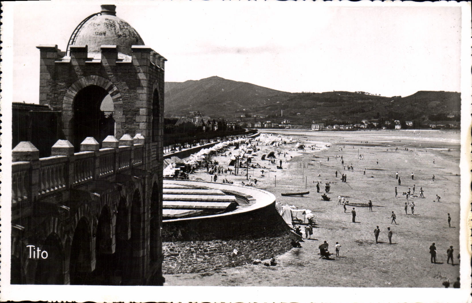 CPA Hendaye Plage vue d'Ensemble de la Plage