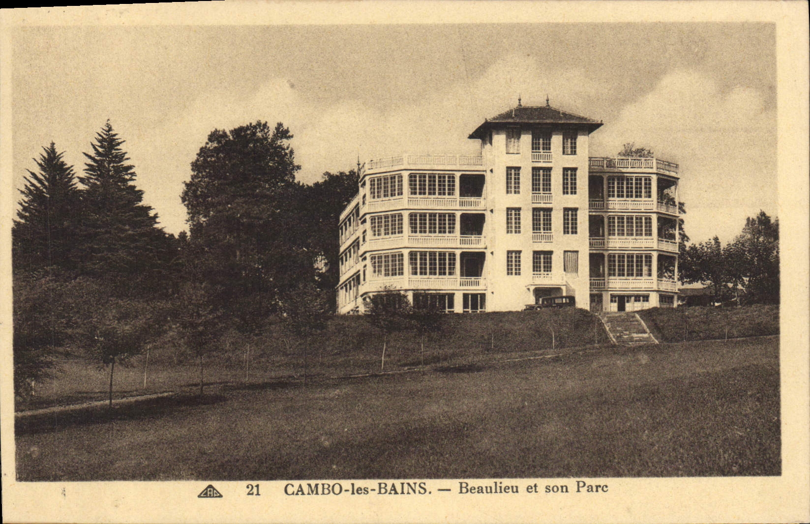 CPA Cambo les Bains Beaulieu et son Parc 