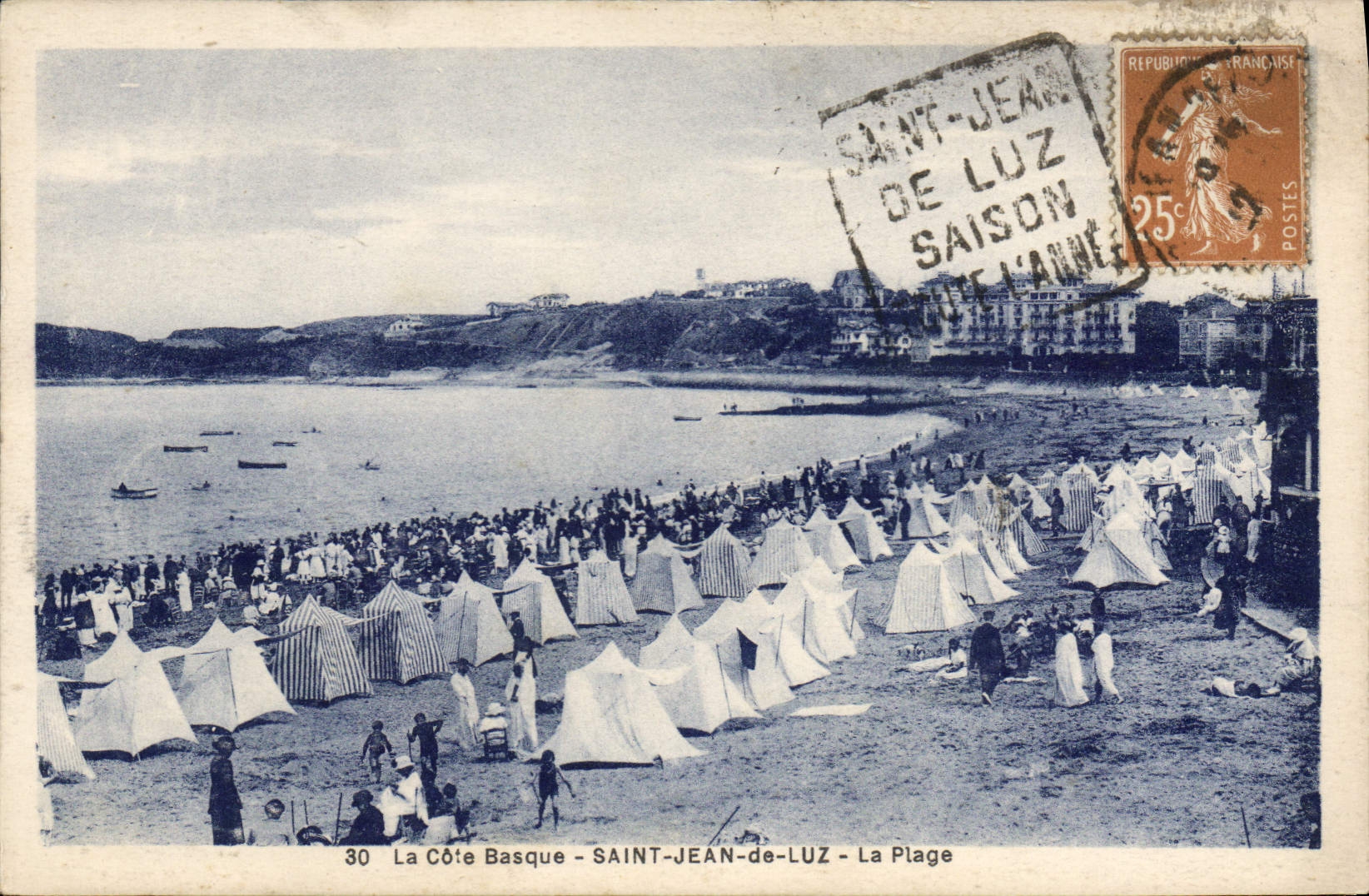 CPA La Cote Basque Saint Jean de Luz La Plage