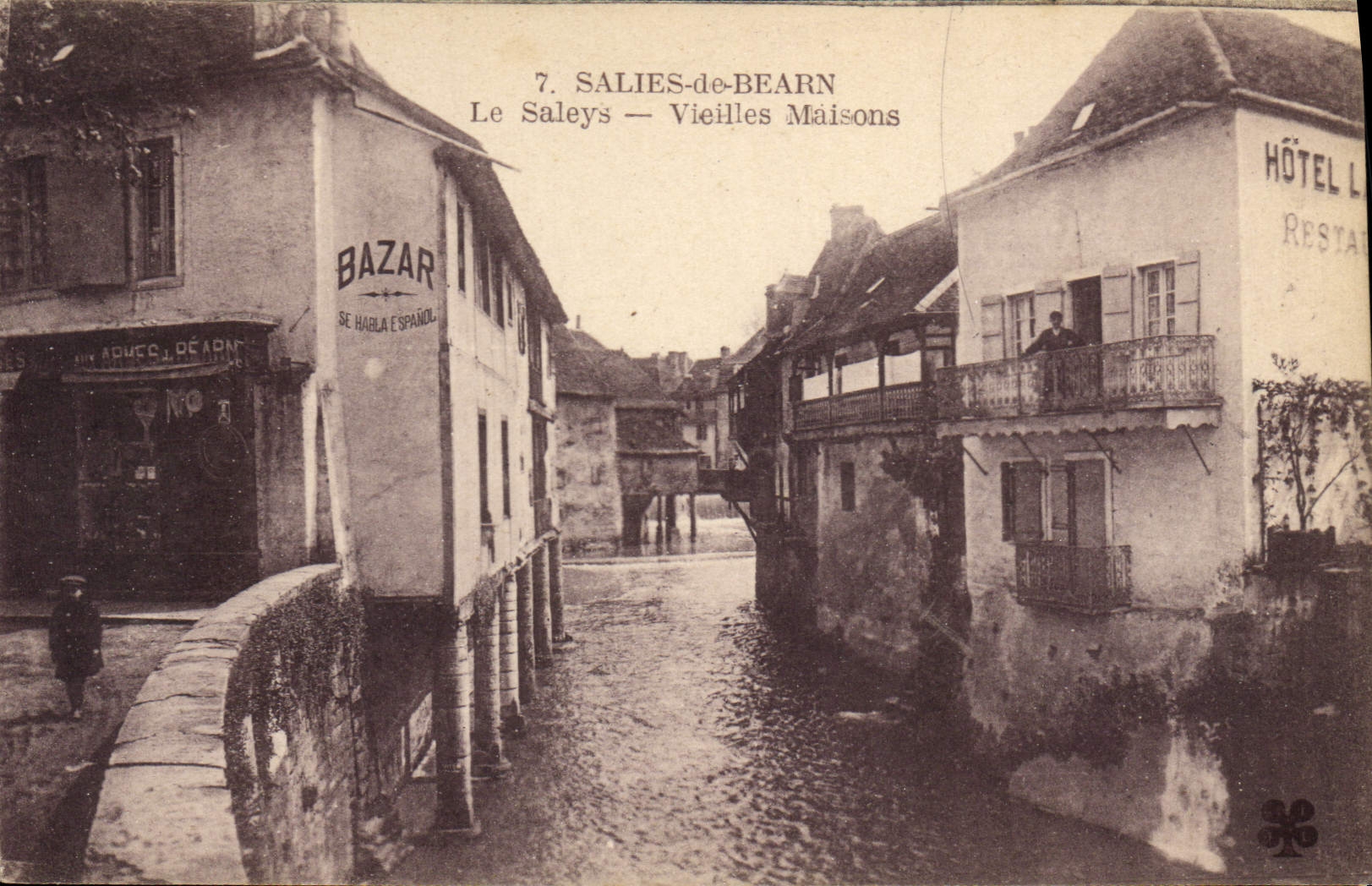 CPA Salies de Bearn Le Saleys Vieilles Maisons 