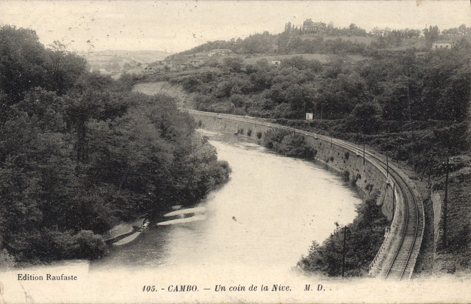CPA Cambo Un coin de la Nive 