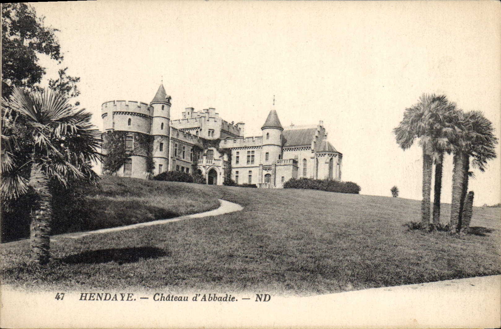 CPA Hendaye Chateau d'Abbadie 