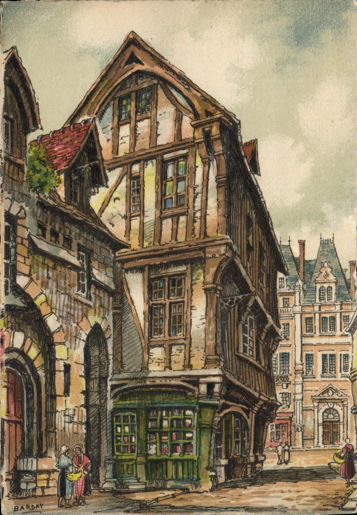 CPSM ROUEN la rue Saint Romain