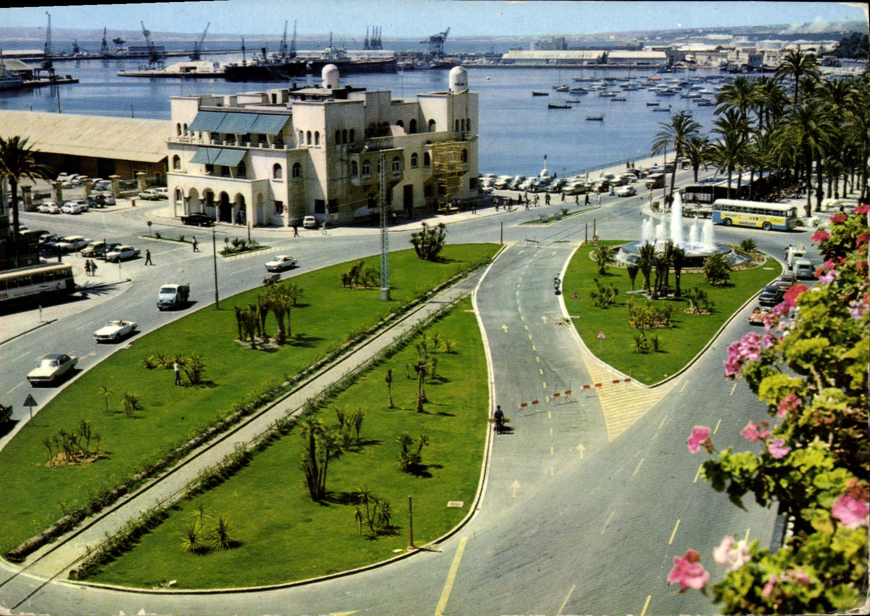 CPSM ALICANTE place de la mer et bureau de la Marina