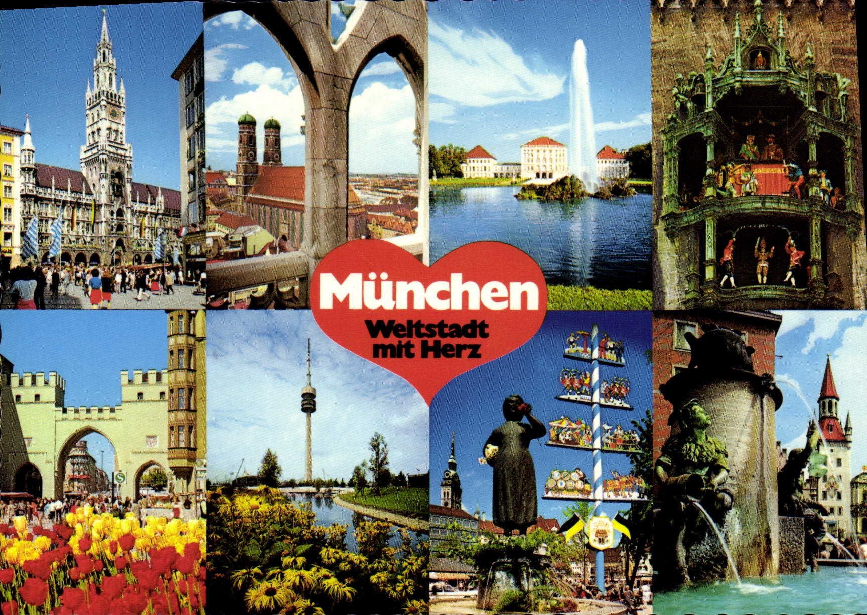 CPSM MUNCHEN MUNICH Karlstor Stachus Marienplatz