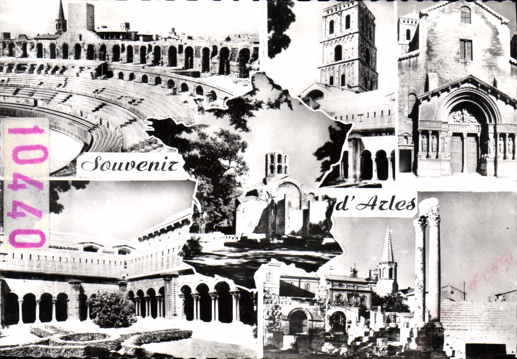 CPSM ARLES sur RHONE en souvenir