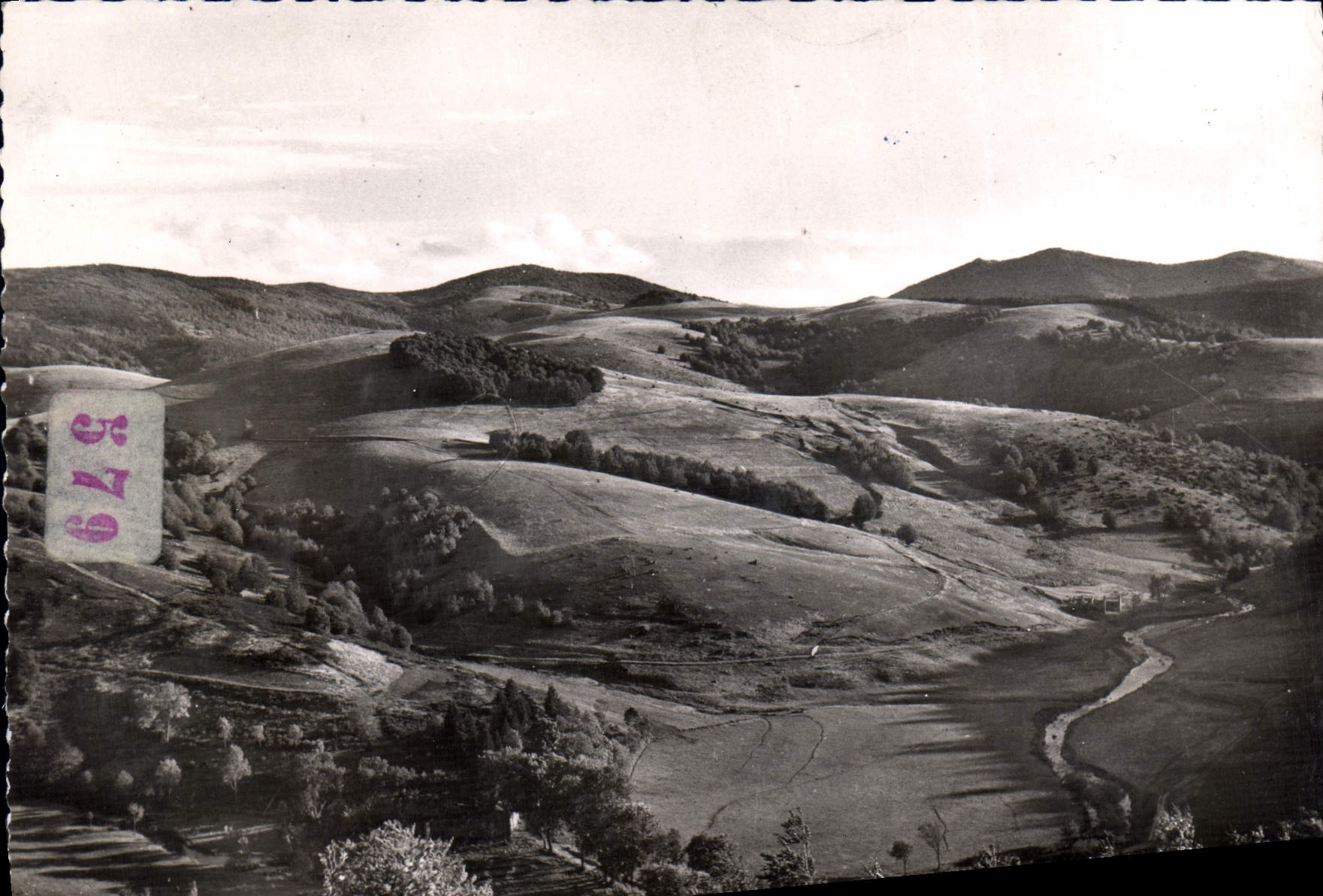 CPM Massif De L'Aigoual Le Vallee De La Dourbie Vue Du Col De Faubel