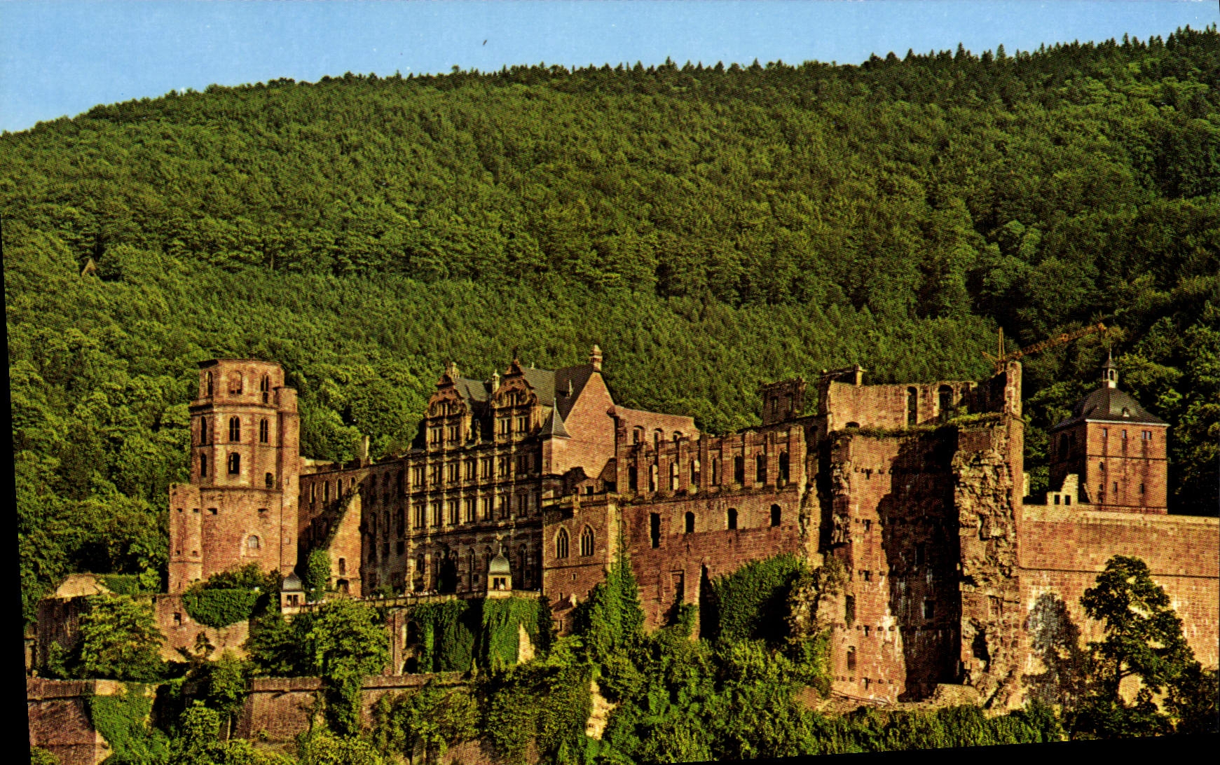 CPM Heidelberg Blick Auf Das Schlob Vom Turm Der Heiliggeist Kirche