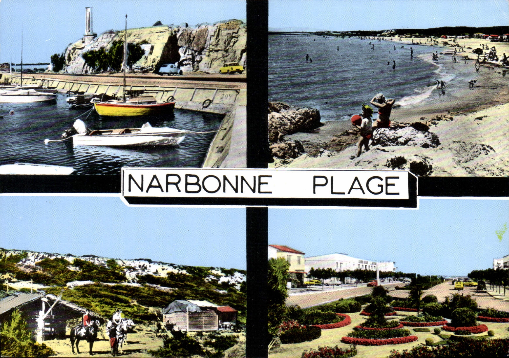 CPM Narbonne Plage Le Port Et Le Monument Brossolette