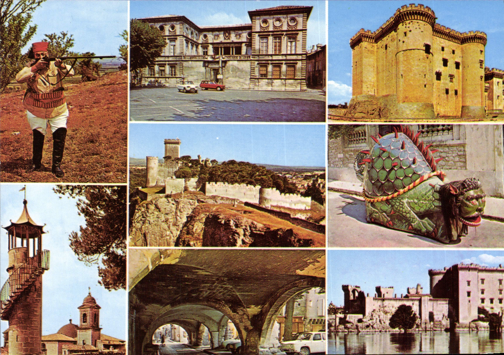 CPM Beaucaire et Tarascon Souvenir