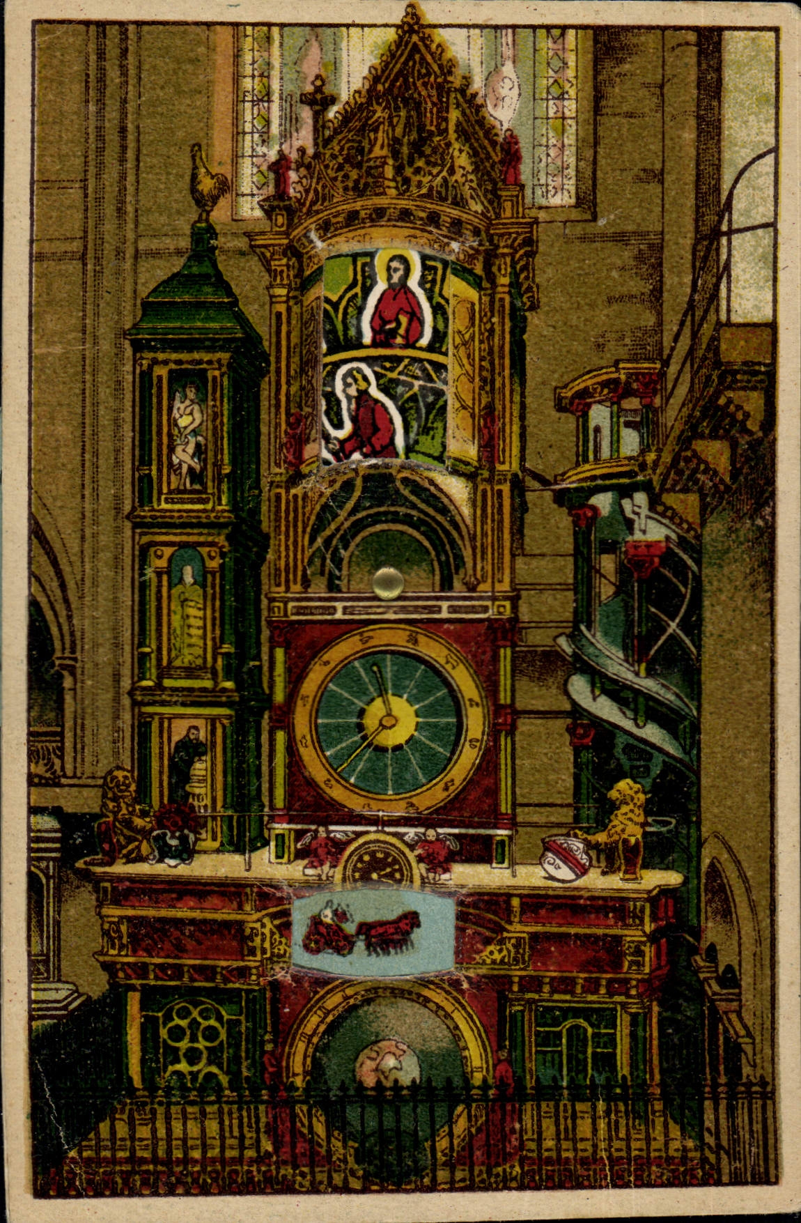 CPM L'Horloge Astronomique de la Cathedrale Strasbourg